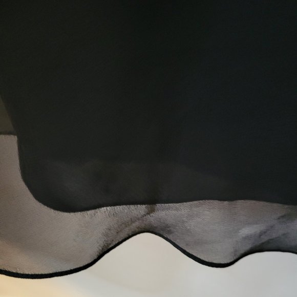 J Kara Faux Wrap Black Beaded Dress - Picture 6 of 14